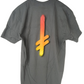 Deathwish The Truth Cross Grey Orange Yellow Size Large S/s Shirt
