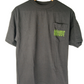 Creature Creature Fiend Skull Back Print Black Green Grey Size M S/s Pocket Shirt