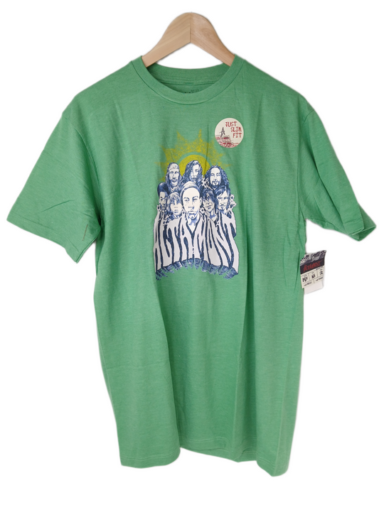 Altamont Team Portraits Filmore Heather Green Multi Size L S/s Vintage Shirt