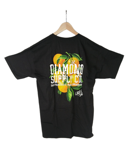 Diamond Larry June Graphic Black Multi Size L S/s Vintage Shirt