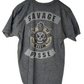 Obey Savage Posse Skull & Shield Graphic Charcoal Grey Olive Size L S/s Vintage Shirt