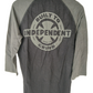 Independent Built To Grind Raglan Black Charcoal Size M 3/4 Sleeve Shirt