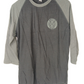 Independent Built To Grind Raglan Black Charcoal Size M 3/4 Sleeve Shirt