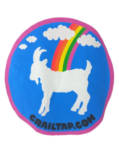 Crailtap Goat Chest Pocket and Back Logo White Size L S/s Shirt