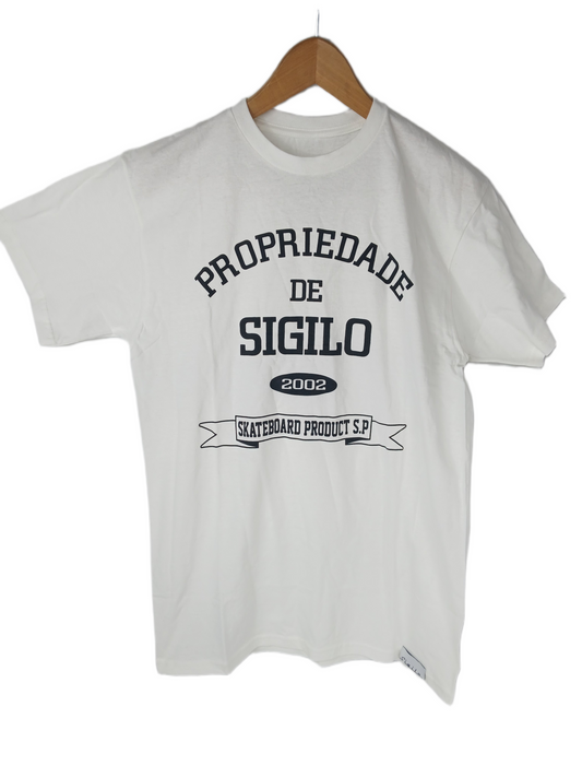 Sigilo "Propriedade De Sigilo" White Black Size L S/s Shirt