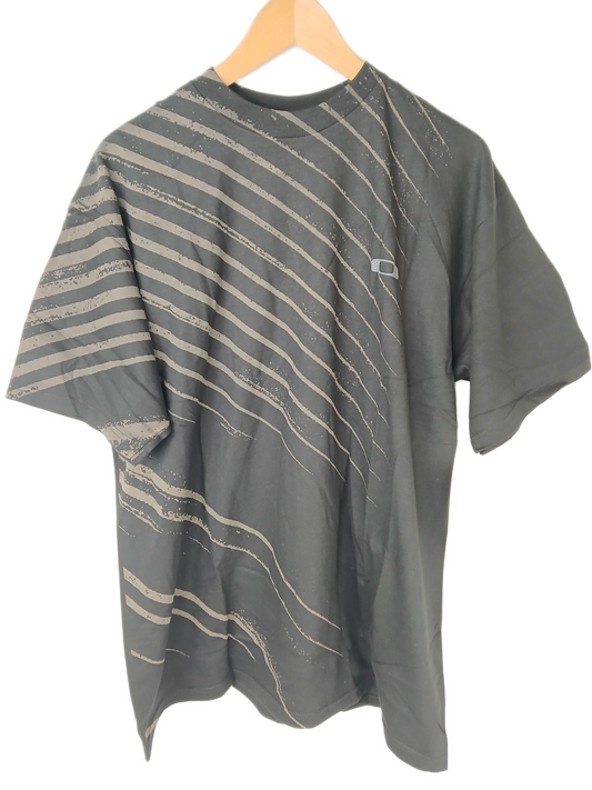 Oakley Slash Square O Black Grey Size XL S/s Shirt