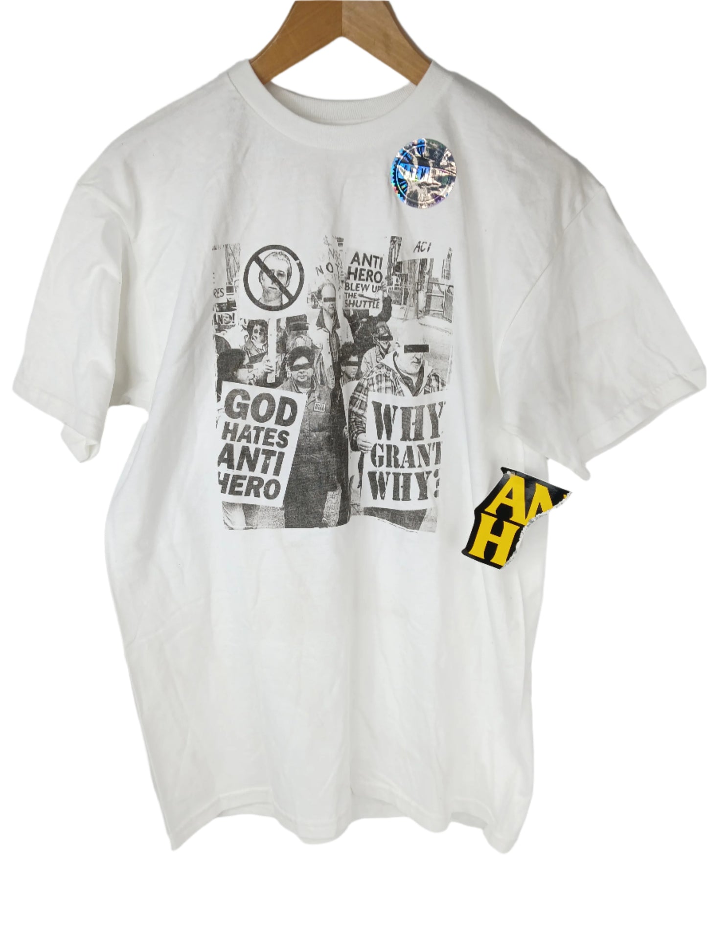Anti Hero Protest White Black Size M S/s Shirt