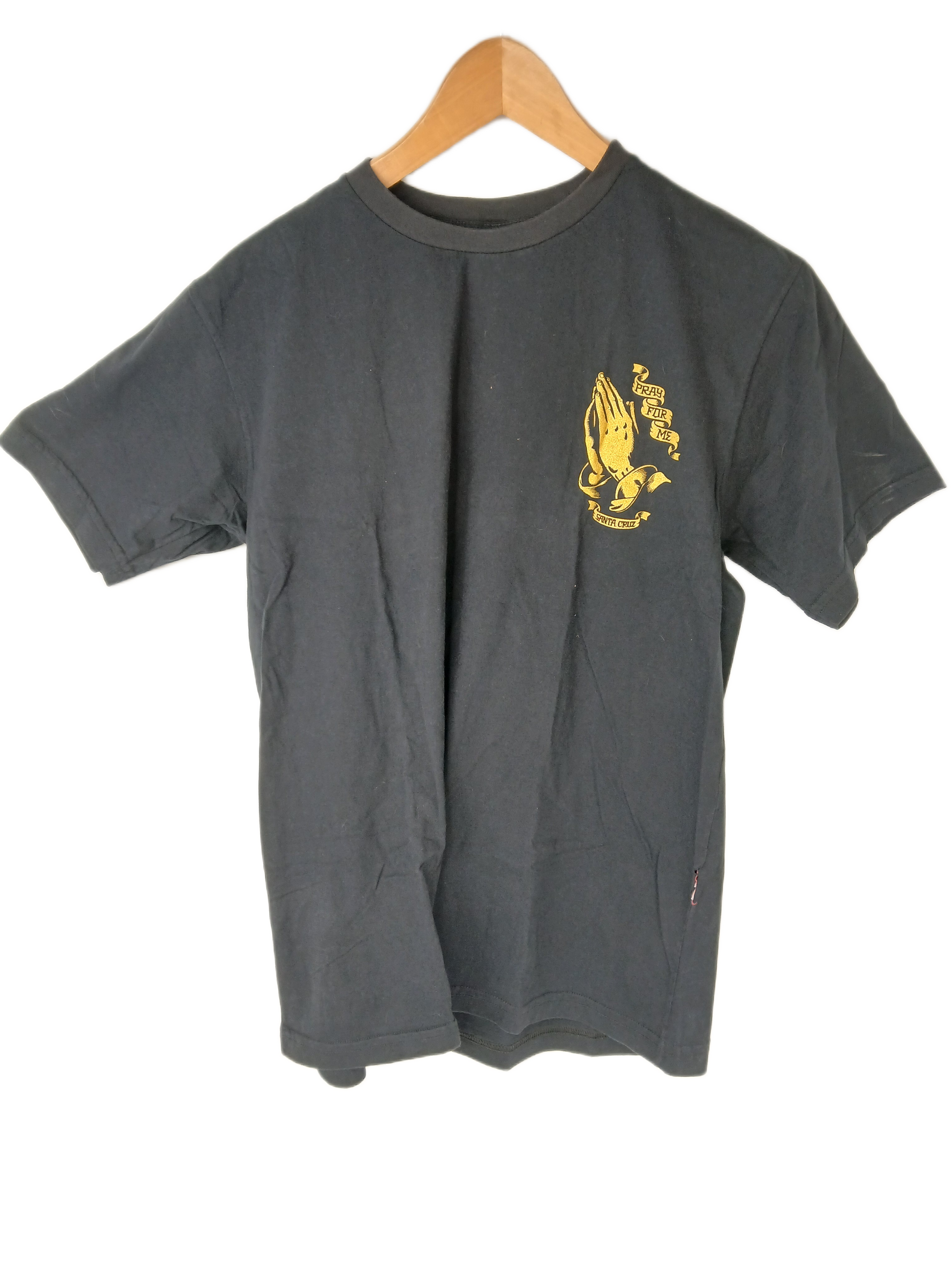 Santa Cruz Jason Jessee Pray For Me Black Gold Size M S/s Shirt Santa Cruz Jason Jessee Pray For Me Black Gold Size M S/s Shirt