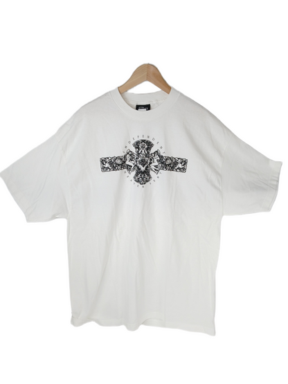 Independent Heaven Sent Iron Cross White Black Size XXL S/s Shirt