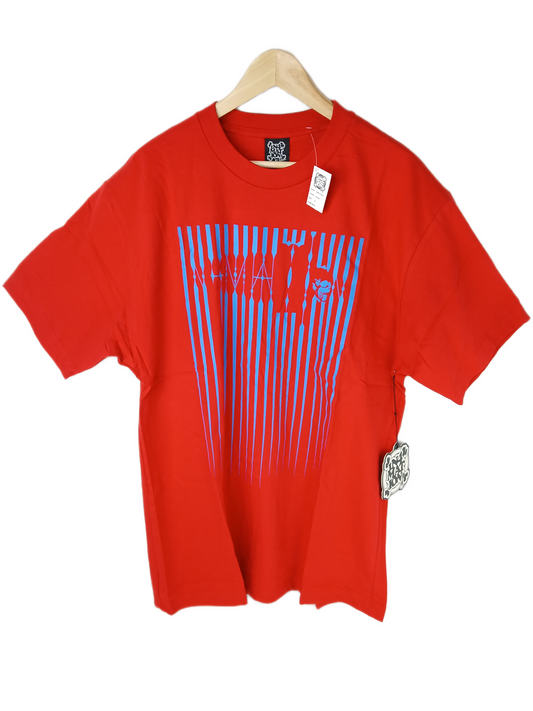 In4mation Dagger Lettering Red Blue Size XL S/s Shirt