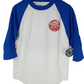 Thunder Bottle Cap White Blue Red Size S Baseball T