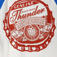 Thunder Bottle Cap White Blue Red Size S Baseball T