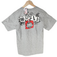 World Industries Ransom Skull Chest Logo Grey Red Black Size L S/s Shirt