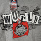 World Industries Ransom Skull Chest Logo Grey Red Black Size L S/s Shirt