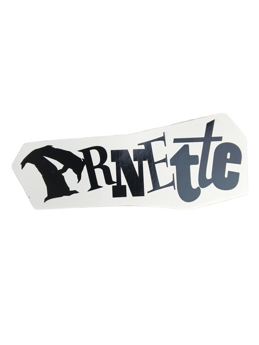 Arnette Arnette Logo Black White 5.25" X 2.25" Vintage NOS Sticker