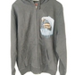 Blind Machete Black Blue White Size M L/s Vintage Hooded Sweatshirt