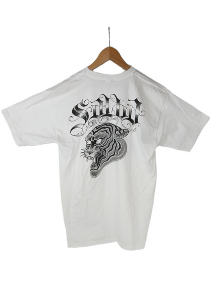 Spitfire Lifers Chest Logo White Black Size L S/s Shirt