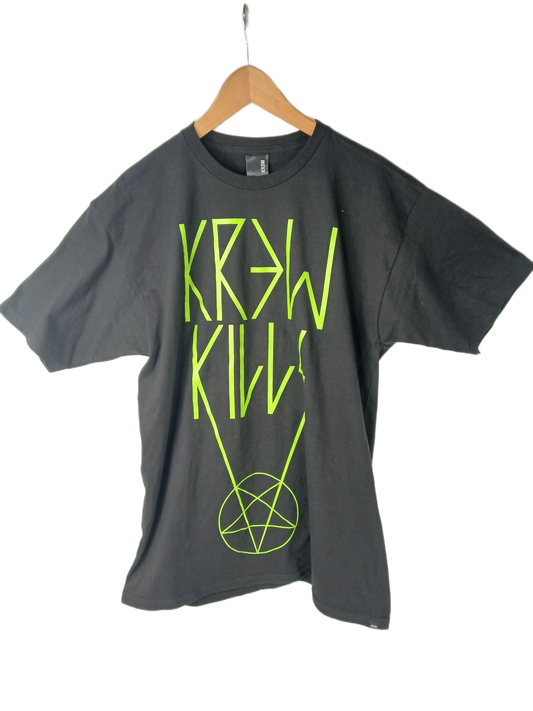 Krew Kills Black Green Size L S/s Shirt