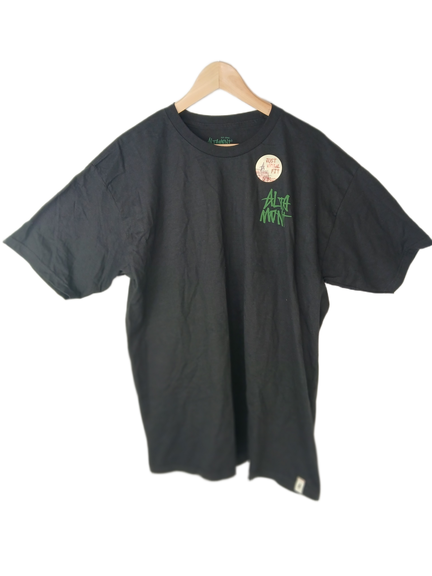 Altamont Chest logo Black Green Size L S/s Shirt