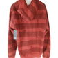 Adio Lo-Fi Contact Zip Burgundy Red Size M L/s Vintage Zip Up Hoodie