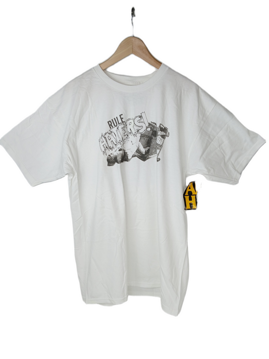 Anti-Hero Rule Haters Black White Size L S/s Vintage Shirt
