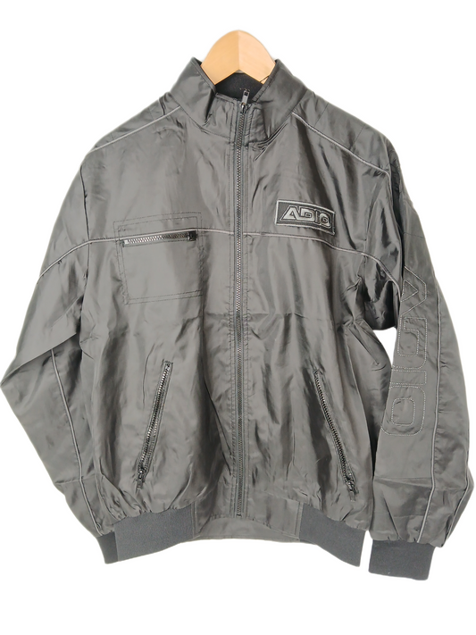 Adio Moto Jacket Black Size M L/s Vintage Windbreaker