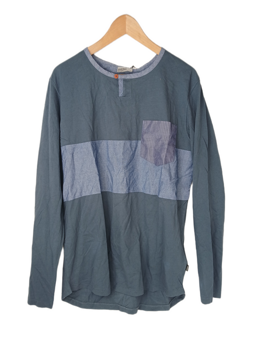 Wesc Evan Midnight Blue Size L L/s Shirt