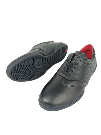 HUF Dylan Rieder Dylan BLCR Black Leather Croc CP51003 US Mens Size 7.0 Shoes