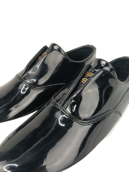 HUF Dylan Rieder Dylan Slip On Patent Blk Black Leather VC55X01 US Mens Size 6.0 Shoes