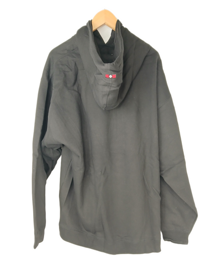 Independent Iron Cross Chest Print Black Red White Size XL L/s Vintage Hoodie