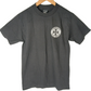 Independent Iron Cross Chest Print Curb Killers Back Print Black Grey Red Size S S/s Vintage Shirt