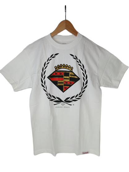 Diamond Fly White Gold Black Size M S/s Vintage Shirt