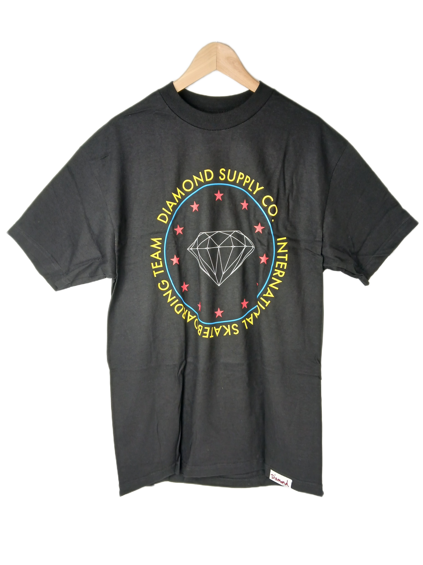 Diamond International Team Black Multi Size L S/s Vintage Shirt