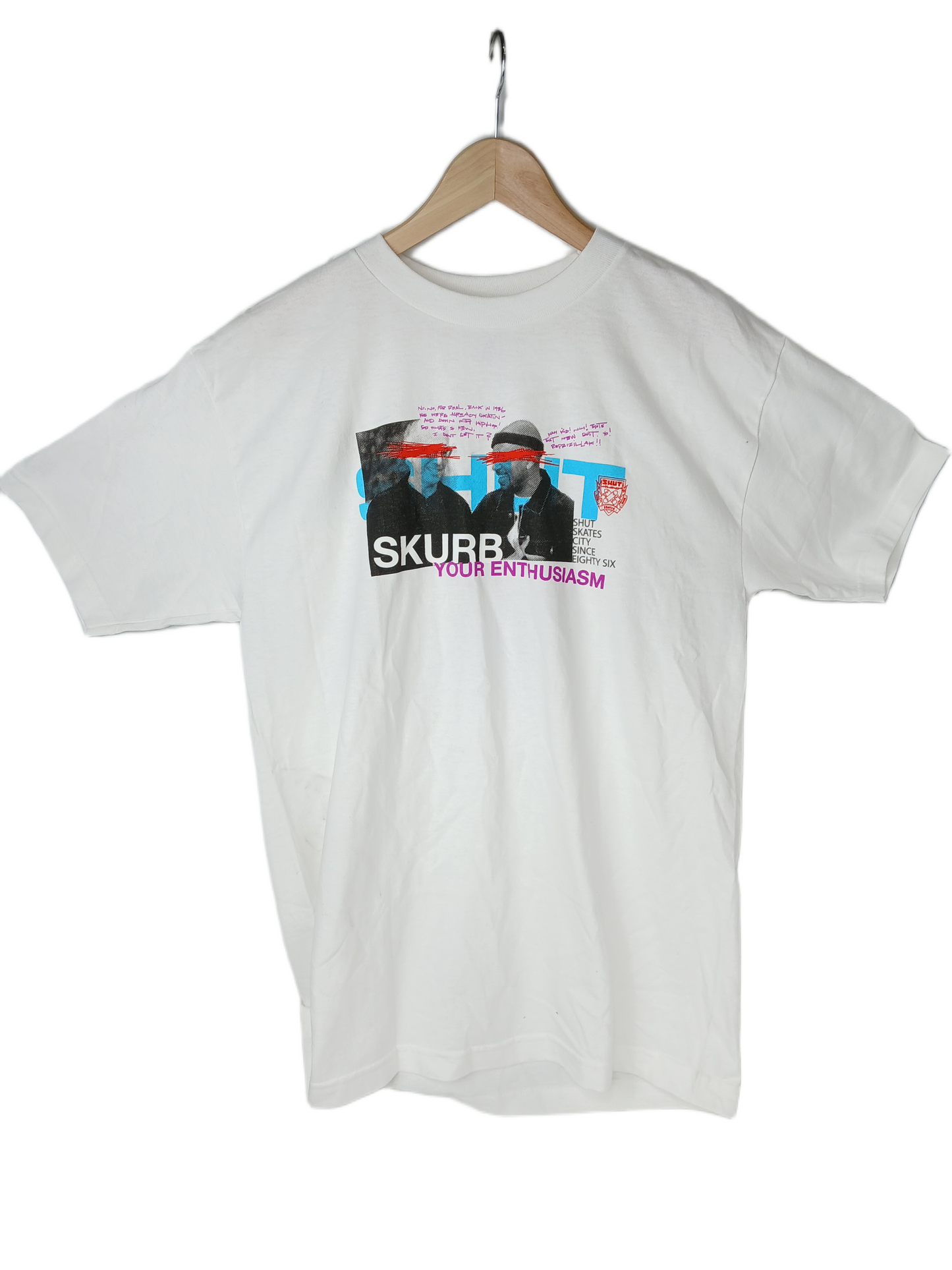 Shut Skurb Your Enthusiasm White Size M S/s Shirt