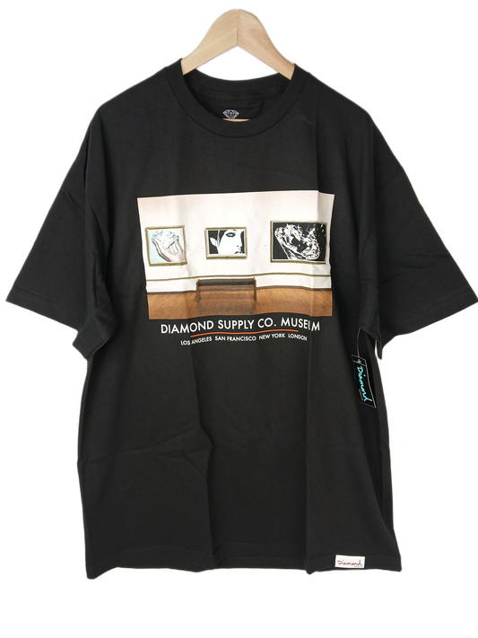 Diamond Gallery Tee Black Pink Multi Size XL S/s Vintage Shirt