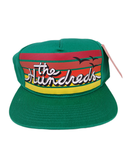 The Hundreds Salesman Grooveline Green Multi One Size Fits All Vintage Snapback Hat