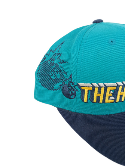 The Hundreds Rosewood Overtime Turquoise Gold Silver One Size Fits All Vintage Snapback Hat