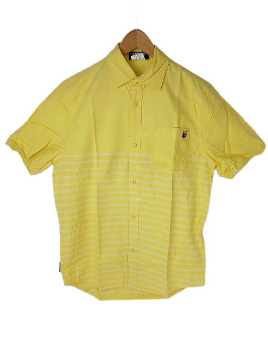 The Hundreds Collared Button Up Yellow Size L S/s Shirt