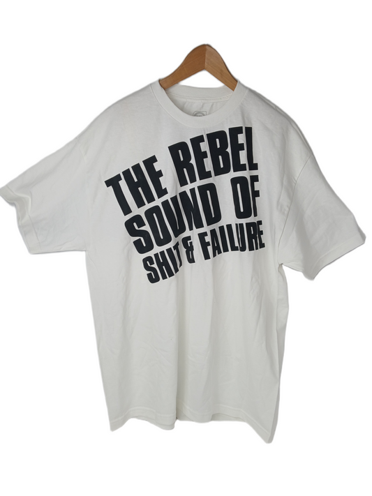 Fucking Awesome Crass Graphic Back Print The Rebel Sound Front Print Black White Size XL S/s Vintage Shirt