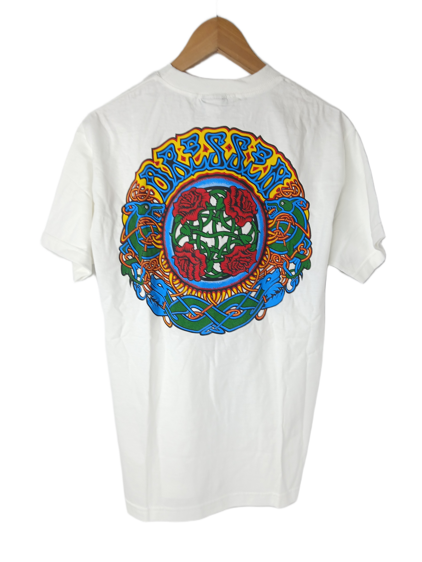 Santa Cruz Eric Dressen Rose Back Graphic White Size M S/s Shirt