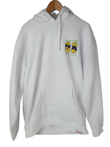 Diamond 98 Champions White Size L Hooded Sweatshirt