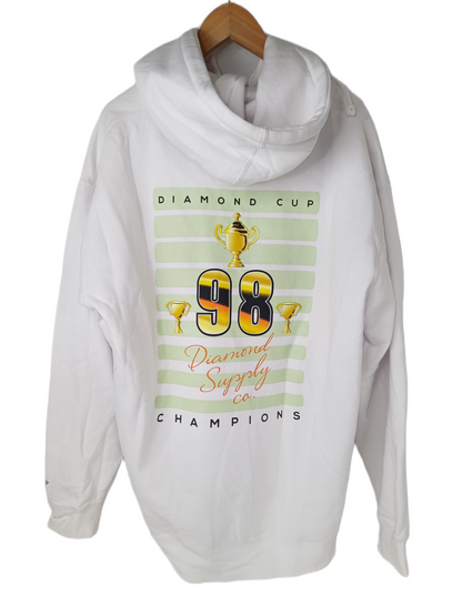 Diamond 98 Champions White Size L Hooded Sweatshirt