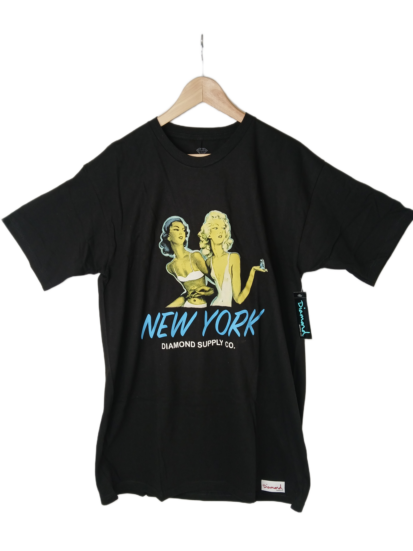 Diamond New York Black Size L S/s Shirt