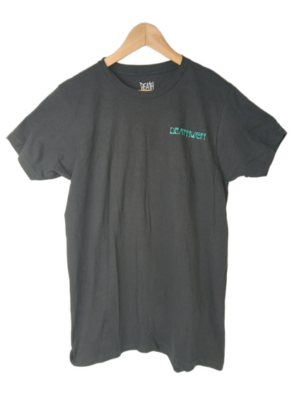 Deathwish Shaman Back Print Black Multi Size M S/s Vintage Shirt