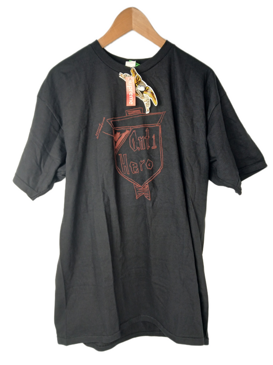 Anti-Hero Mark Gonzales Drawing Black Red Size L S/s Vintage Shirt