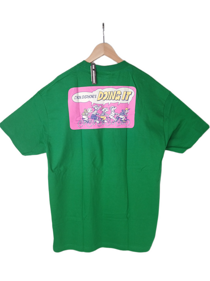 The Hundreds Speedbike Green Teal Pink Size XL S/s Vintage NOS Shirt