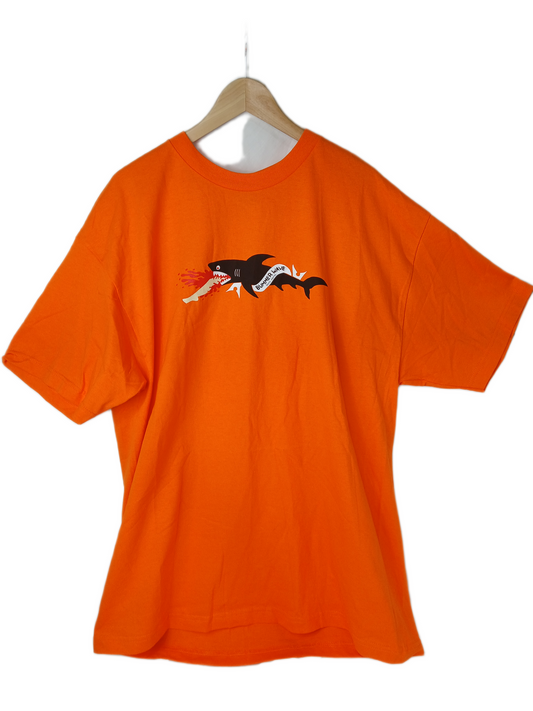 Skate Mental Bummer Wave Orange Black Multi Size XL S/s Vintage Shirt