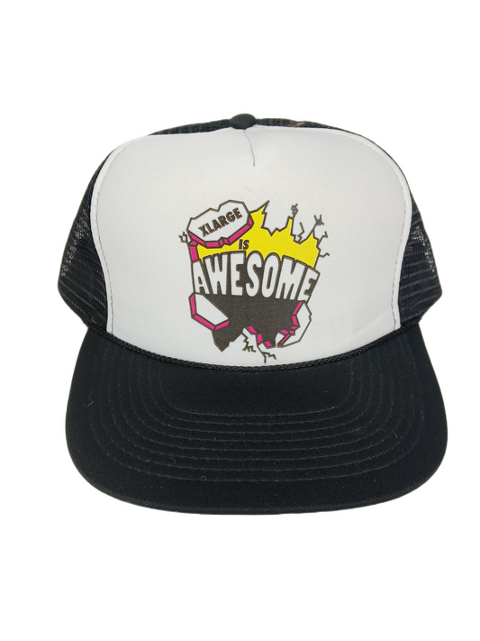 Xlarge Xlarge Is Awesome Jeff Phillips Breakout Tribute Graphic White Pink Black One Size Fits All Vintage Mesh Trucker Hat