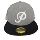 Primitive X New Era Italic P Black Silver Grey Size 7 1/4 57.7cm Vintage 59Fifty Fitted Hat