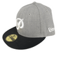 Primitive X New Era Italic P Black Silver Grey Size 7 1/4 57.7cm Vintage 59Fifty Fitted Hat